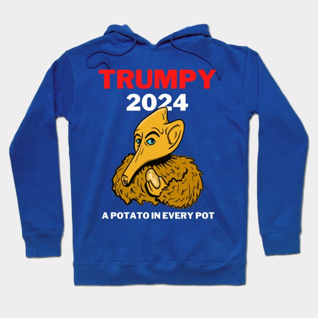 TRUMPY 2024 - A Potato in Every Pot Hoodie by TJWDraws